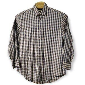 Men Peter Millar‎ Lrg 100% Cotton Multi Color Long Sleeve Button Down Shirt
